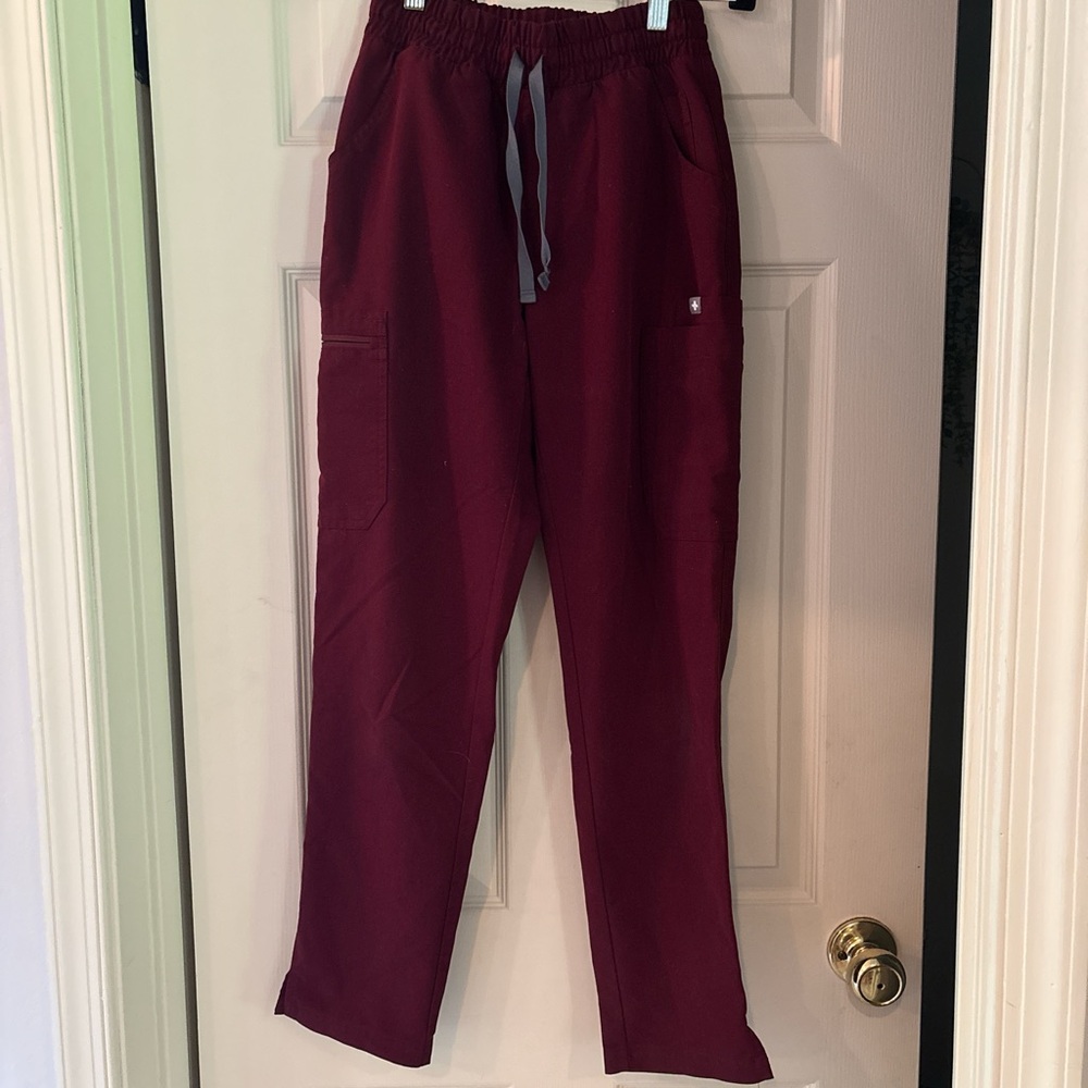 FIGS Maroon Scrub Pants